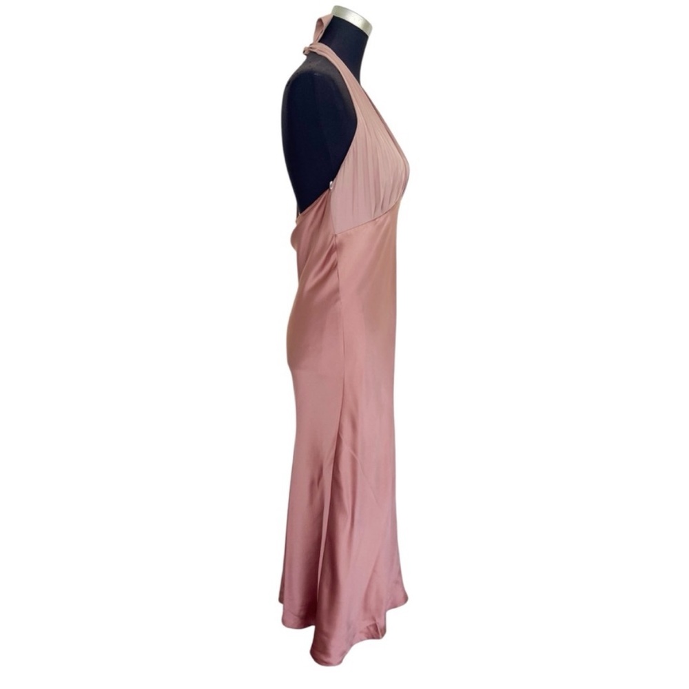 NWT Reformation Wyn 100%Silk Dress in Praline - Picture 6 of 10